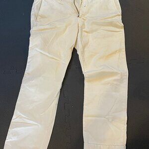 JCrew Slim Fit mens white chinos (31x30L)